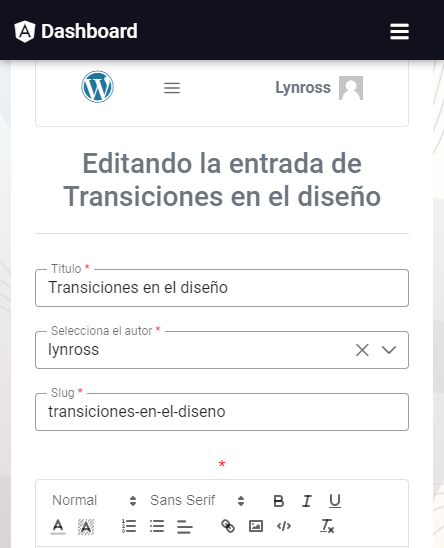 Editar Entrada